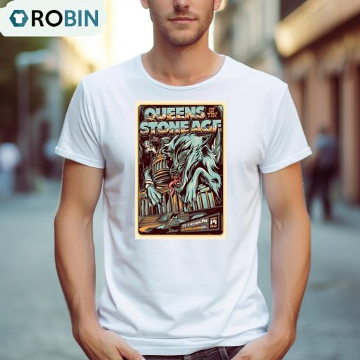 Queens Of The Stone Age 2023 Tour The Anthem Art Poster Design T Shirt