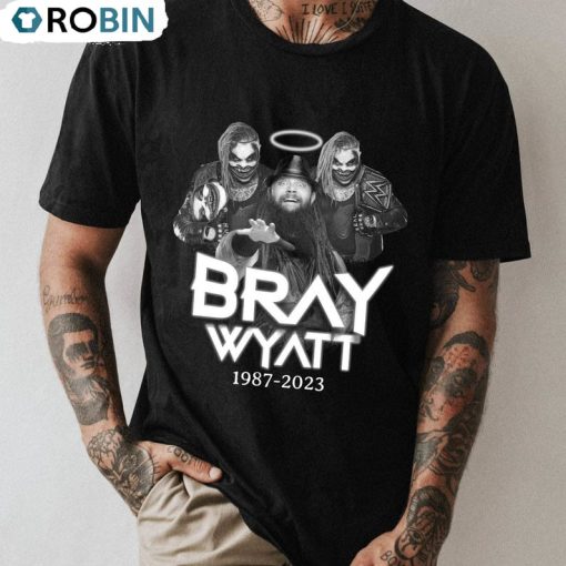 R I P Bray Wyatt Vintage Shirt, The Fiend Short Sleeve Unisex T Shirt