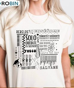 Rbd Soy Rebelde Tour 2023 Shirt , Comfort Generacion Hoodie Sweatshirt