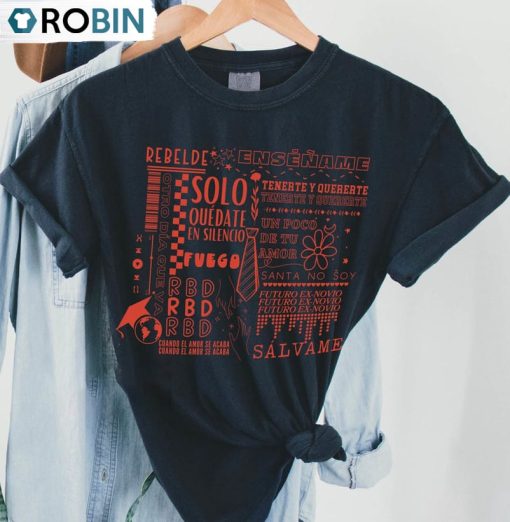 Rbd Soy Rebelde Tour 2023 Shirt, Comfort Rebelde Sweatshirt Unisex T-shirt