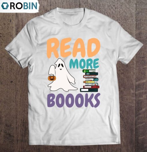 Read More Boooooks Halloween Ghost Essential Unisex Shirt
