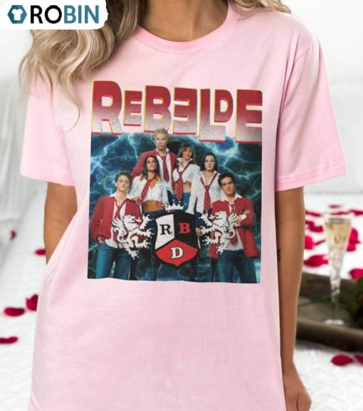 Rebelde Vintage Shirt, Besame Sin Miedo Crewneck Short Sleeve