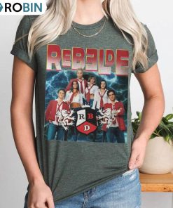 Rebelde Vintage Shirt, Besame Sin Miedo Crewneck Short Sleeve