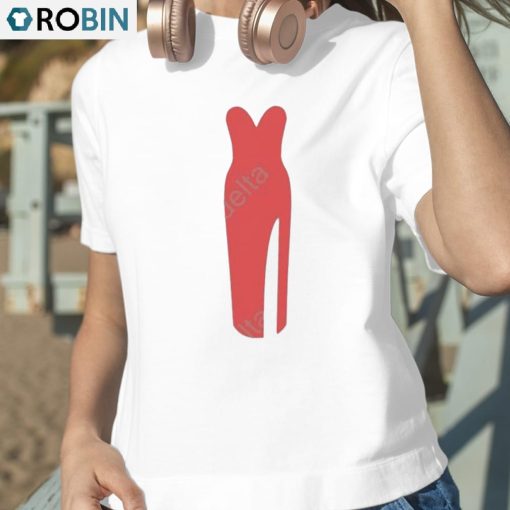 Red Dress Art Design T-Shirt