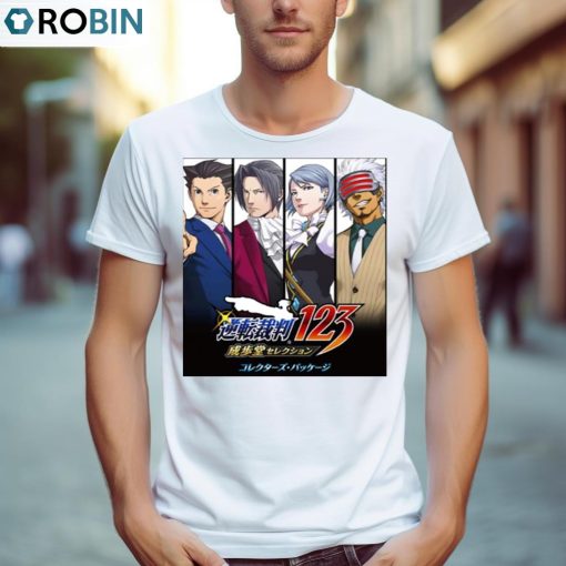 Retro Attorney Vintage Trilogy Miles Edgeworth Ace Shirt, Hoodie, Ladies Tee