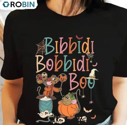 Retro Bibbidi Bobbidi Boo Shirt, Halloween Pumpkin Sweater Unisex T Shirt
