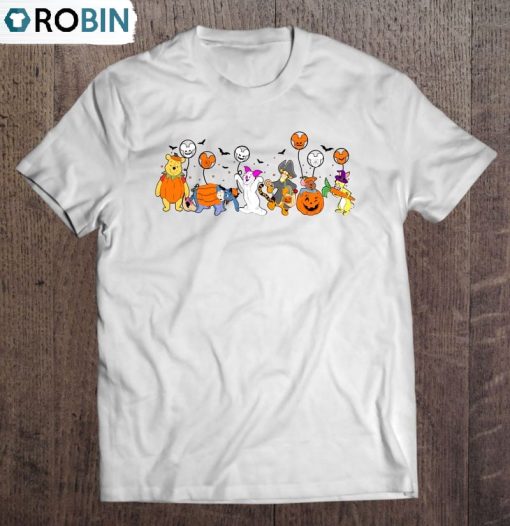 Retro Disney Pooh Halloween Winnie The Pooh Unisex Shirt