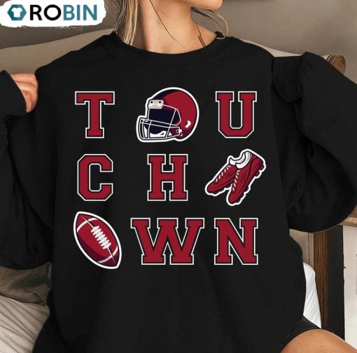 Retro Football Shirt, Touch Down Season Hoodie Unisex T Shirt