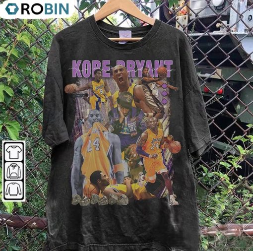 Retro Kobe Bryant 90s Shirt, Nba Basketball Sweater Unisex Hoodie