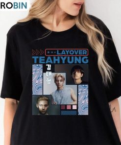 Retro V Layover Shirt, V Is Coming Taehyung Kpop Unisex T-shirt Tee Tops