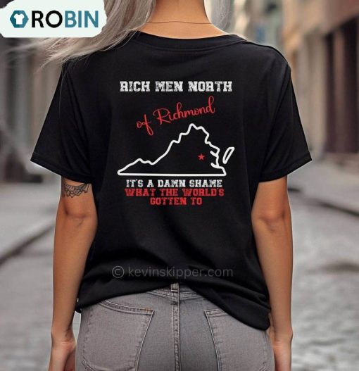 Rich Men North Of Richmond Country Music Shirt, Unofficial Oliver Anthony Unisex Tee