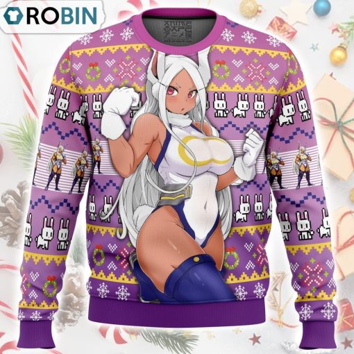 Rumi Usagiyama Mirko My Hero Academia Ugly Christmas Sweater