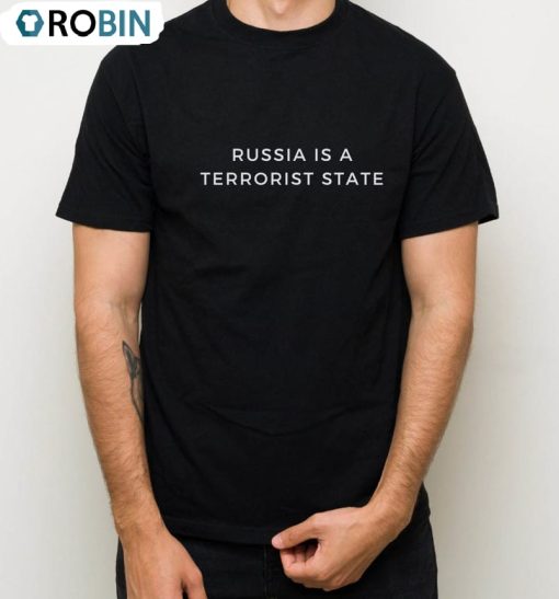 Russia Is A Terrorist State Vintage Tee Tops Unisex T-shirt