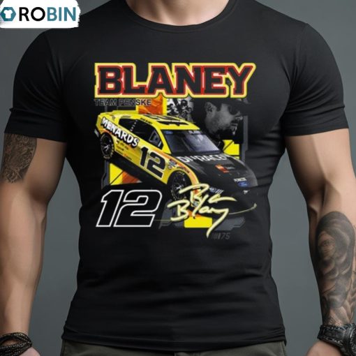 Ryan Blaney 2023 Menards Draft Signature T Shirt