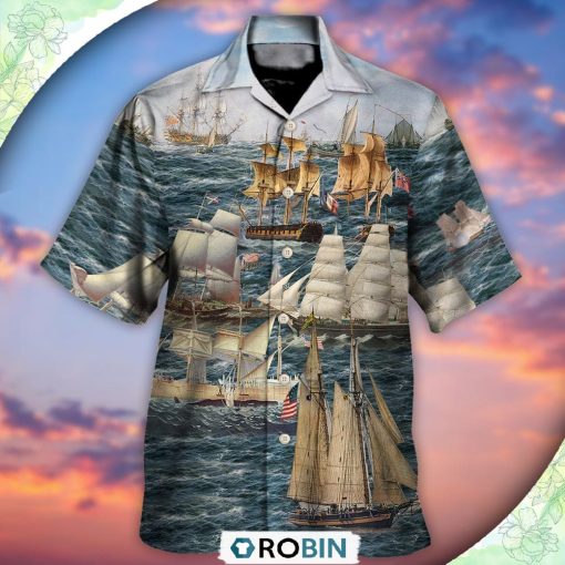 Sail Into The Ships Festival Casual Button-Down Shirt