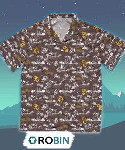 San Diego Padres Pattern Hawaiian Shirt, 3D Printed Aloha Shirt