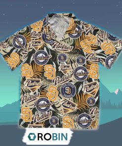 San Diego Padres Tropical Hawaiian Shirt, 3D Printed Aloha Shirt