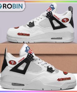 San Francisco 49ers NFL Personalized Air Jordan 4 Sneaker