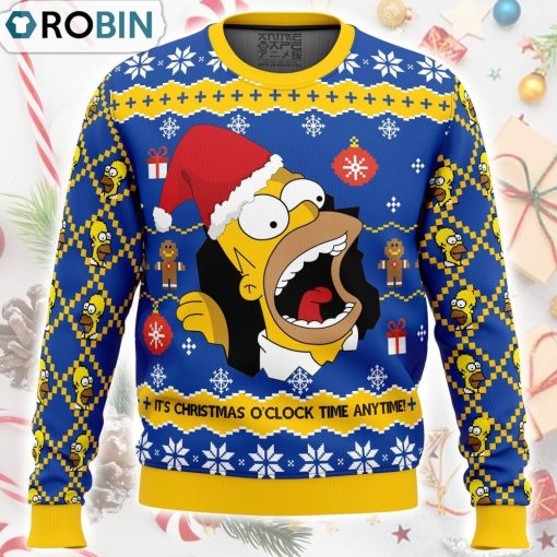 Santa Homer The Simpsons Ugly Christmas Sweater