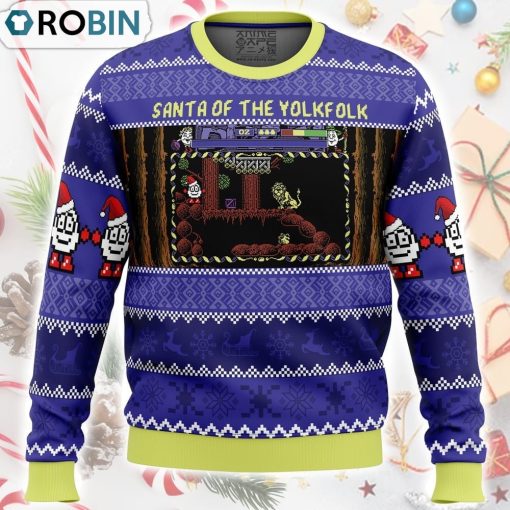 Santa of the Yolkfolk A Dizzy Prince of the Yolkfolk Ugly Christmas Sweater
