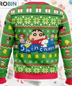 Santa Shinnosuke Crayon Shin-chan Ugly Christmas Sweater Santa Shinnosuke Crayon Shin-chan Ugly Christmas Sweater