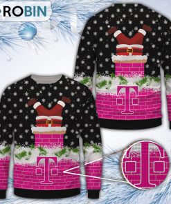 Santa T-Mobile Christmas All Over Print Ugly Sweater Santa T-Mobile Christmas All Over Print Ugly Sweater
