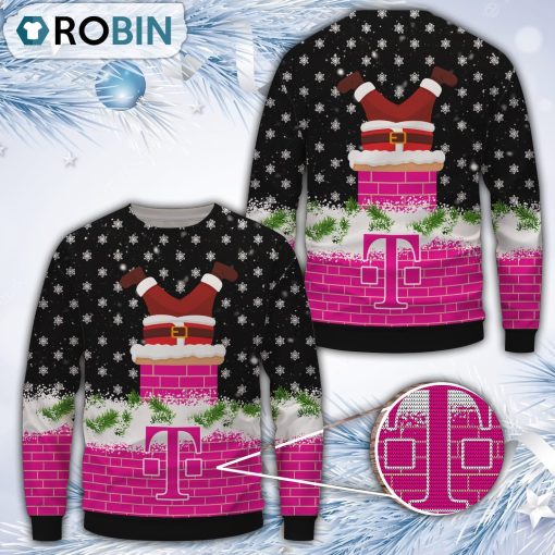 Santa T-Mobile Christmas All Over Print Ugly Sweater