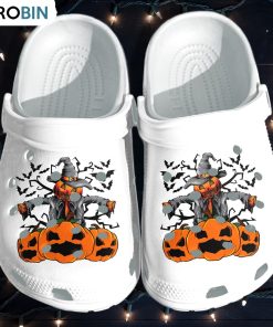 Scarecrow Pumpkin Crocs Shoes