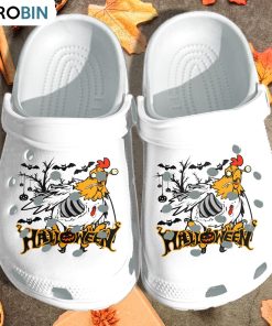 Scary Chicken In Halloween Night Crocs Shoes