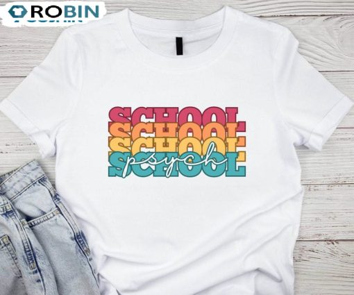 School Psych Colorful Shirt, Psych Appreciation Unisex Hoodie Long Sleeve