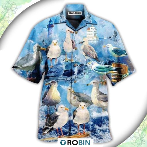 Seagull Bird Stop It Now Casual Button-Down Shirt