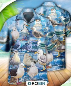 Seagull Bird Stop It Now Casual Button-Down Shirt
