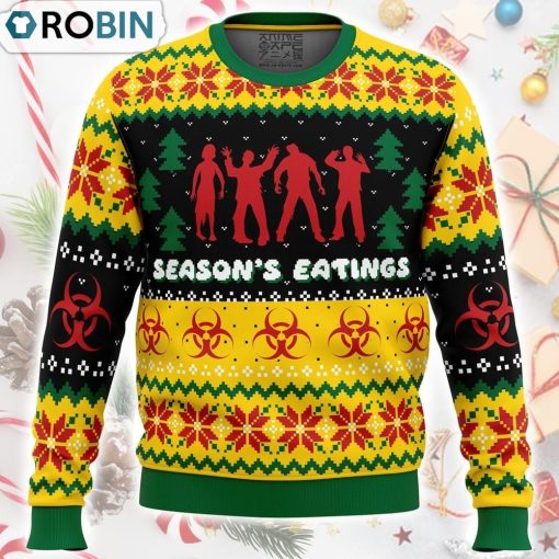 Season’s Eatings Zombie Ugly Christmas Sweater