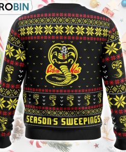 Season’s Sweepings Cobra Kai Karate Kid Ugly Christmas Sweater