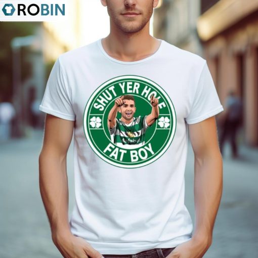 Shut Yer Hole Fat Boy Greg Taylor Glasgow Celtic Shirt, Hoodie, Ladies Tee