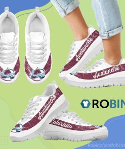 Single Line Logo Colorado Avalanche Breathable Running Sneaker