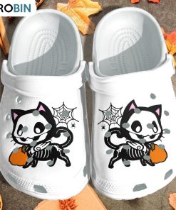 Skeleton Cat Cartoon Crocs Shoes
