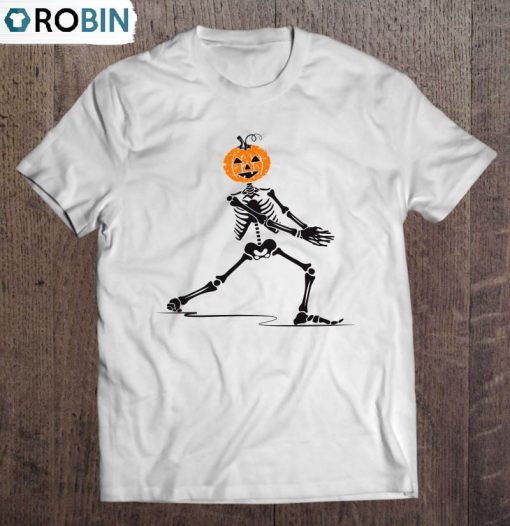 Skeleton Pumpkin Happy Halloween Unisex Shirt