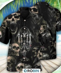 Skull Horror Skull Movies Casual Button-Down Shirt Skull Horror Skull Movies Casual Button-Down Shirt
