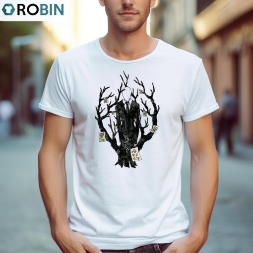 Slenderman Iii Fitted Halloween Shirt, Hoodie, Ladies Tee