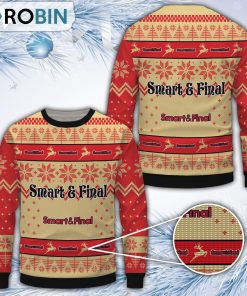 Smart & Final Merry Christmas All Over Print Ugly Sweater