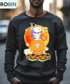 Snoopy And Woodstock New Orleans Saints Halloween Shirt