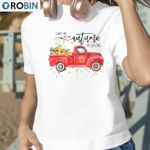 Snoopy Peanuts Leaves Are Falling Autumn Is Calling 2023 Shirt