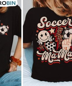 Soccer Mama Funny Shirt, Comfort Game Day Tee Tops Short Sleeve