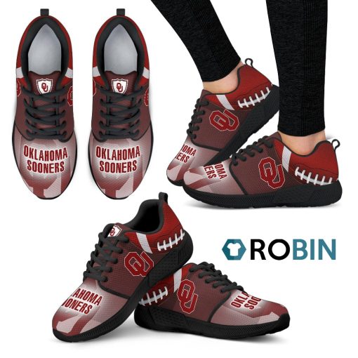 Special Oklahoma Sooners Breathable Running Shoes For Football Fan