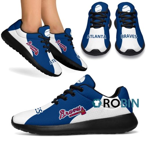 Special Sporty Breathable Running Sneaker Edition Atlanta Braves Shoes