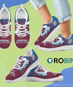 Special Unofficial Colorado Avalanche Breathable Running Sneaker Special Unofficial Colorado Avalanche Breathable Running Sneaker