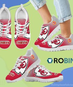 Special Unofficial Kansas City Chiefs Breathable Running Sneaker Special Unofficial Kansas City Chiefs Breathable Running Sneaker