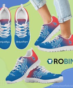 Special Unofficial Los Angeles Dodgers Breathable Running Sneaker Special Unofficial Los Angeles Dodgers Breathable Running Sneaker