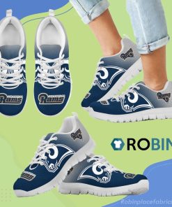 Special Unofficial Los Angeles Rams Breathable Running Sneaker Special Unofficial Los Angeles Rams Breathable Running Sneaker